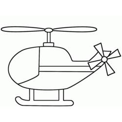 Dibujo para colorear: Helicopter (Transporte) #136046 - Dibujos para colorear