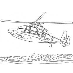 Dibujo para colorear: Helicopter (Transporte) #136049 - Dibujos para colorear