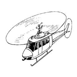 Dibujo para colorear: Helicopter (Transporte) #136050 - Dibujos para Colorear e Imprimir Gratis
