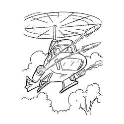 Dibujo para colorear: Helicopter (Transporte) #136052 - Dibujos para Colorear e Imprimir Gratis