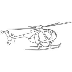 Dibujo para colorear: Helicopter (Transporte) #136056 - Dibujos para colorear