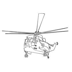 Dibujo para colorear: Helicopter (Transporte) #136070 - Dibujos para Colorear e Imprimir Gratis