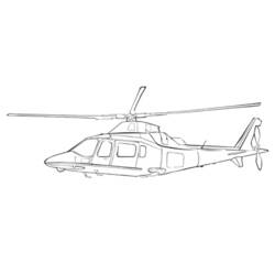 Dibujo para colorear: Helicopter (Transporte) #136071 - Dibujos para colorear