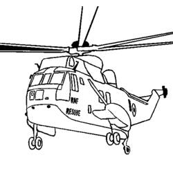 Dibujo para colorear: Helicopter (Transporte) #136078 - Dibujos para Colorear e Imprimir Gratis