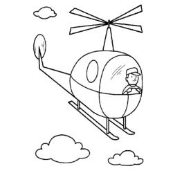 Dibujo para colorear: Helicopter (Transporte) #136095 - Dibujos para Colorear e Imprimir Gratis