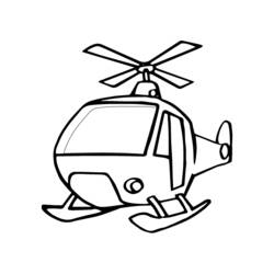 Dibujo para colorear: Helicopter (Transporte) #136100 - Dibujos para colorear
