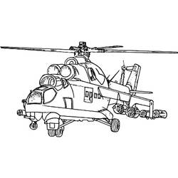 Dibujo para colorear: Helicopter (Transporte) #136102 - Dibujos para colorear