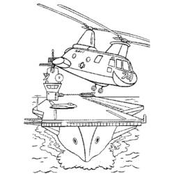 Dibujo para colorear: Helicopter (Transporte) #136105 - Dibujos para Colorear e Imprimir Gratis