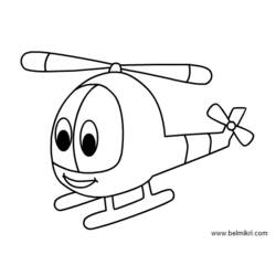 Dibujo para colorear: Helicopter (Transporte) #136107 - Dibujos para colorear