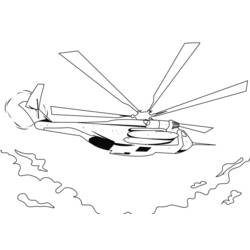 Dibujo para colorear: Helicopter (Transporte) #136113 - Dibujos para Colorear e Imprimir Gratis