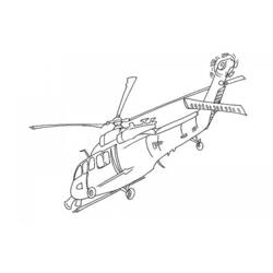Dibujo para colorear: Helicopter (Transporte) #136115 - Dibujos para Colorear e Imprimir Gratis
