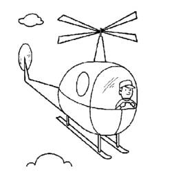 Dibujo para colorear: Helicopter (Transporte) #136121 - Dibujos para Colorear e Imprimir Gratis