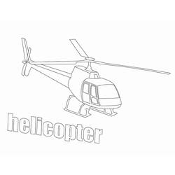 Dibujo para colorear: Helicopter (Transporte) #136123 - Dibujos para Colorear e Imprimir Gratis