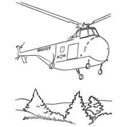 Dibujo para colorear: Helicopter (Transporte) #136135 - Dibujos para Colorear e Imprimir Gratis