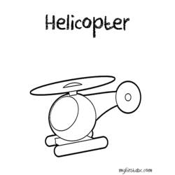 Dibujo para colorear: Helicopter (Transporte) #136140 - Dibujos para Colorear e Imprimir Gratis