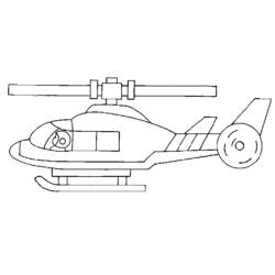 Dibujo para colorear: Helicopter (Transporte) #136142 - Dibujos para Colorear e Imprimir Gratis