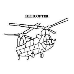 Dibujo para colorear: Helicopter (Transporte) #136150 - Dibujos para Colorear e Imprimir Gratis