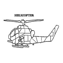 Dibujo para colorear: Helicopter (Transporte) #136154 - Dibujos para Colorear e Imprimir Gratis