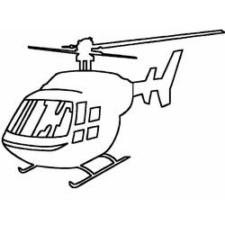 Dibujo para colorear: Helicopter (Transporte) #136159 - Dibujos para Colorear e Imprimir Gratis