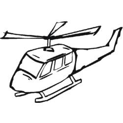 Dibujo para colorear: Helicopter (Transporte) #136160 - Dibujos para colorear