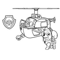 Dibujo para colorear: Helicopter (Transporte) #136181 - Dibujos para colorear