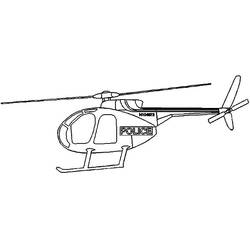 Dibujo para colorear: Helicopter (Transporte) #136189 - Dibujos para colorear