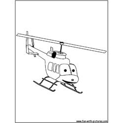 Dibujo para colorear: Helicopter (Transporte) #136197 - Dibujos para Colorear e Imprimir Gratis