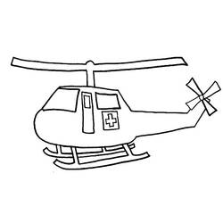 Dibujo para colorear: Helicopter (Transporte) #136219 - Dibujos para Colorear e Imprimir Gratis