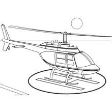 Dibujo para colorear: Helicóptero (Transporte) #136031 - Dibujos para Colorear e Imprimir Gratis