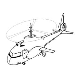 Dibujo para colorear: Helicóptero (Transporte) #136033 - Dibujos para Colorear e Imprimir Gratis