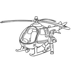 Dibujo para colorear: Helicóptero (Transporte) #136041 - Dibujos para Colorear e Imprimir Gratis