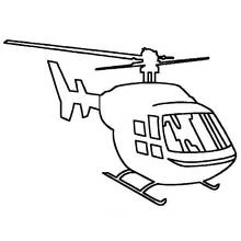Dibujo para colorear: Helicóptero (Transporte) #136042 - Dibujos para Colorear e Imprimir Gratis