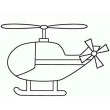 Dibujo para colorear: Helicóptero (Transporte) #136046 - Dibujos para Colorear e Imprimir Gratis