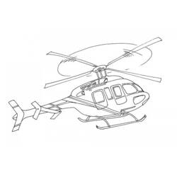 Dibujo para colorear: Helicóptero (Transporte) #136048 - Dibujos para Colorear e Imprimir Gratis