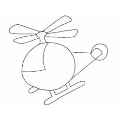 Dibujo para colorear: Helicóptero (Transporte) #136073 - Dibujos para Colorear e Imprimir Gratis