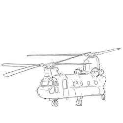 Dibujo para colorear: Helicóptero (Transporte) #136083 - Dibujos para Colorear e Imprimir Gratis