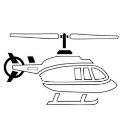 Dibujo para colorear: Helicóptero (Transporte) #136089 - Dibujos para Colorear e Imprimir Gratis