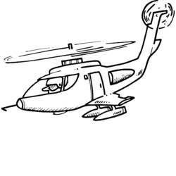 Dibujo para colorear: Helicóptero (Transporte) #136099 - Dibujos para Colorear e Imprimir Gratis