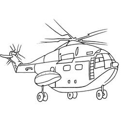 Dibujo para colorear: Helicóptero (Transporte) #136101 - Dibujos para Colorear e Imprimir Gratis