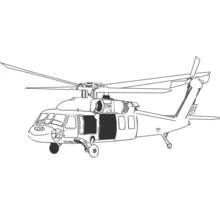Dibujo para colorear: Helicóptero (Transporte) #136103 - Dibujos para Colorear e Imprimir Gratis