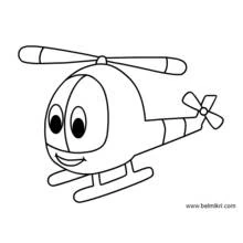 Dibujo para colorear: Helicóptero (Transporte) #136107 - Dibujos para Colorear e Imprimir Gratis