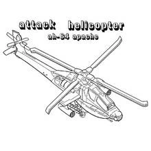 Dibujo para colorear: Helicóptero (Transporte) #136180 - Dibujos para Colorear e Imprimir Gratis