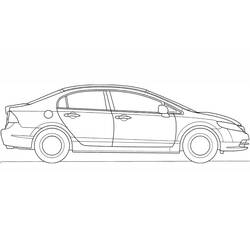 Dibujos para colorear: Honda - Dibujos para Colorear e Imprimir Gratis