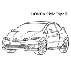 Dibujo para colorear: Honda (Transporte) #204962 - Dibujos para Colorear e Imprimir Gratis