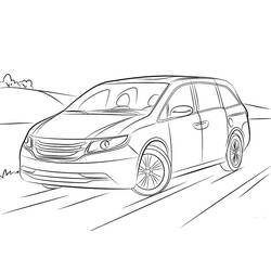 Dibujo para colorear: Honda (Transporte) #204967 - Dibujos para Colorear e Imprimir Gratis