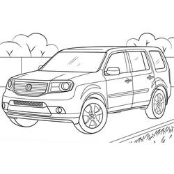 Dibujo para colorear: Honda (Transporte) #204968 - Dibujos para Colorear e Imprimir Gratis