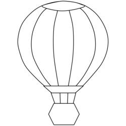 Dibujo para colorear: Hot air balloon (Transporte) #134581 - Dibujos para colorear
