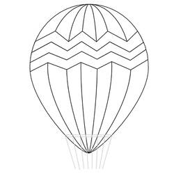 Dibujo para colorear: Hot air balloon (Transporte) #134584 - Dibujos para Colorear e Imprimir Gratis
