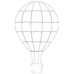 Dibujo para colorear: Hot air balloon (Transporte) #134586 - Dibujos para Colorear e Imprimir Gratis