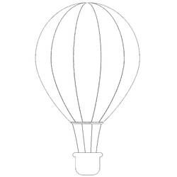 Dibujo para colorear: Hot air balloon (Transporte) #134587 - Dibujos para Colorear e Imprimir Gratis